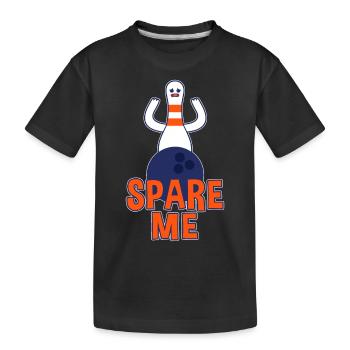 Spare Me Bowling League Strike Bowler - Kinder Premium Bio T-Shirt - Schwarz - Vorne