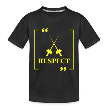 Sabre Fencing - Ideal for a Fencing Fan - Kids' Premium Organic T-Shirt - black - Front