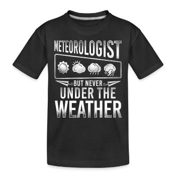 Météorologue Prévisions météorologiques - T-shirt bio Premium Enfant - noir - Devant