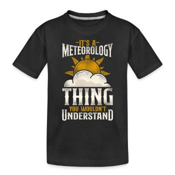 Météorologue Prévisions météorologiques - T-shirt bio Premium Enfant - noir - Devant