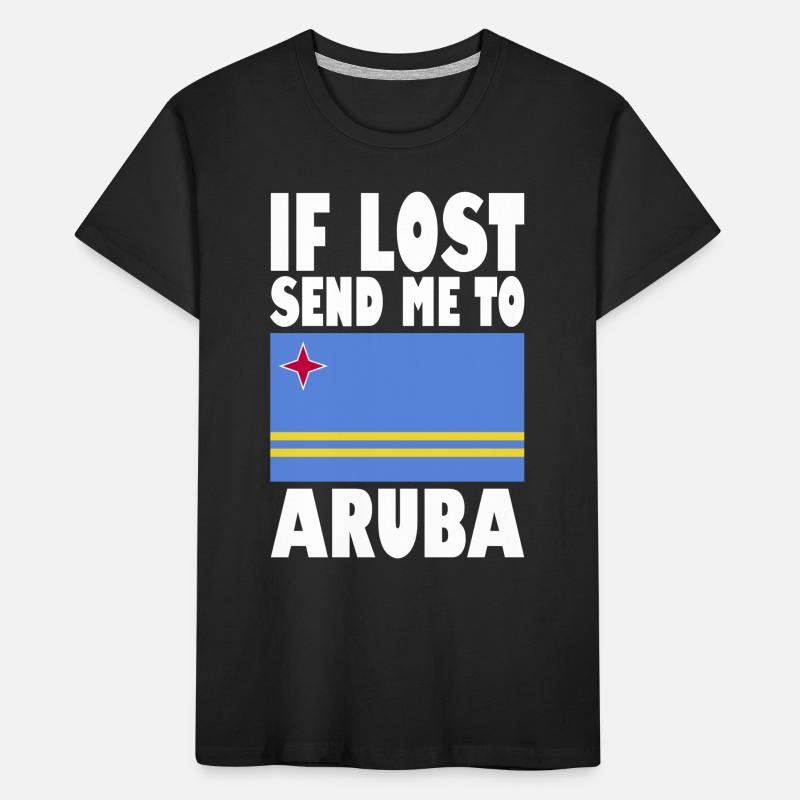 Drapeau d’Aruba T-shirt bio Premium Enfant
