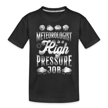 Météorologue Prévisions météorologiques - T-shirt bio Premium Enfant - noir - Devant