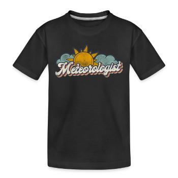 Météorologue Prévisions météorologiques - T-shirt bio Premium Enfant - noir - Devant