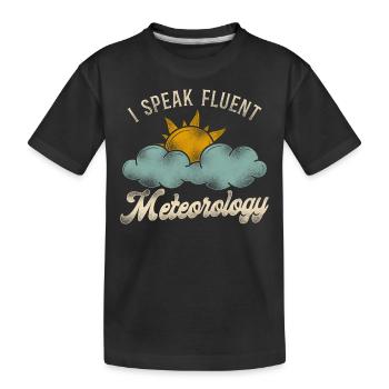 Météorologue Prévisions météorologiques - T-shirt bio Premium Enfant - noir - Devant