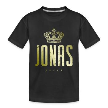 Jonas - Kinder Premium Bio T-Shirt - Schwarz - Vorne