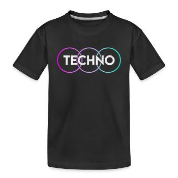 Techno - T-shirt bio Premium Enfant - noir - Devant