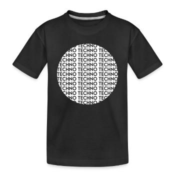 Techno - T-shirt bio Premium Enfant - noir - Devant