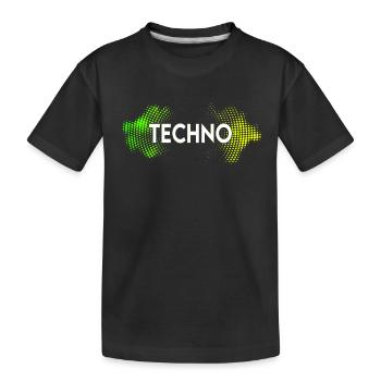 Techno - T-shirt bio Premium Enfant - noir - Devant