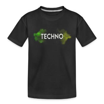 Techno - T-shirt bio Premium Enfant - noir - Devant