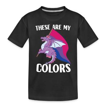 LGBTQ Bisexual - Kids' Premium Organic T-Shirt - black - Front