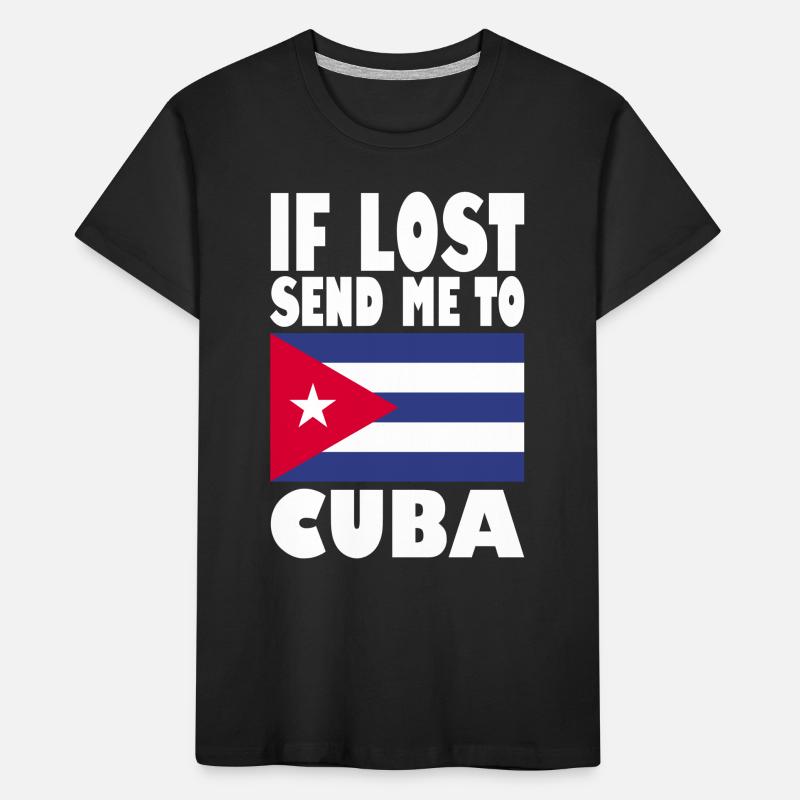 Drapeau de Cuba T-shirt bio Premium Enfant