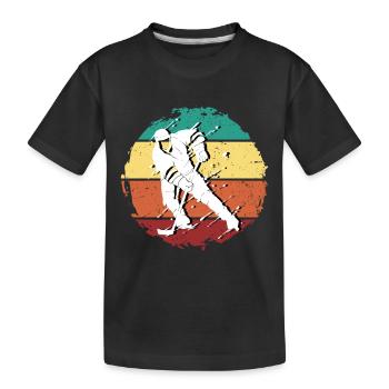 Maillot de hockey sur glace Vintage - T-shirt bio Premium Enfant - noir - Devant