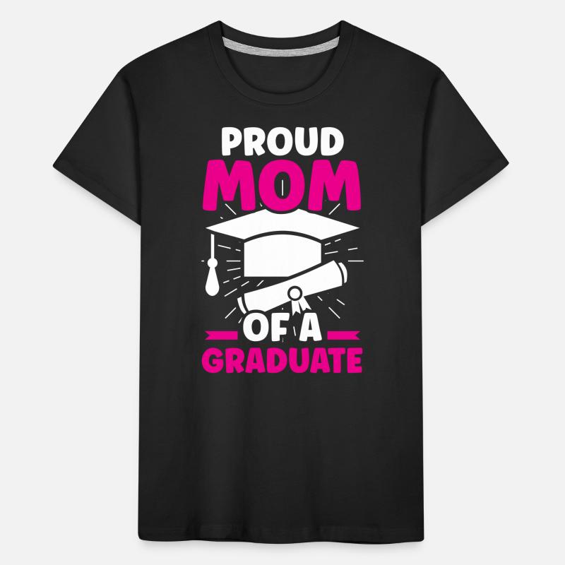 Stolze Mutter Eines Absolventen Abschluss Kinder Premium Bio T-Shirt