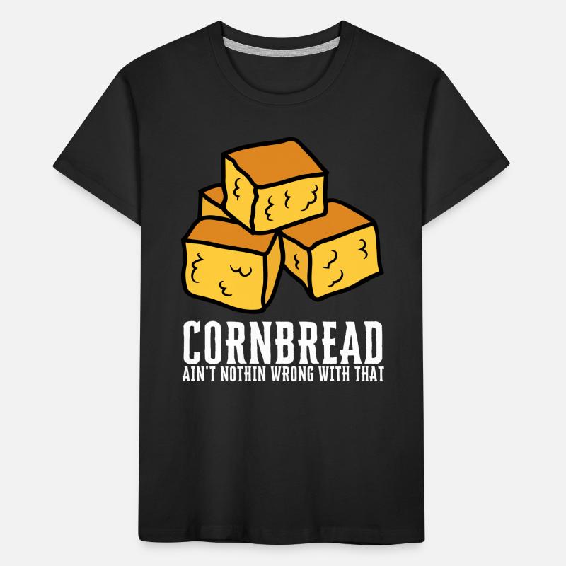 Cornbread Baking Cornmeal Muffins Batter Bread Kids' Premium Organic T-Shirt