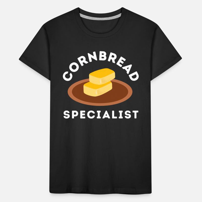 Cornbread Baking Cornmeal Muffins Batter Bread Kids' Premium Organic T-Shirt