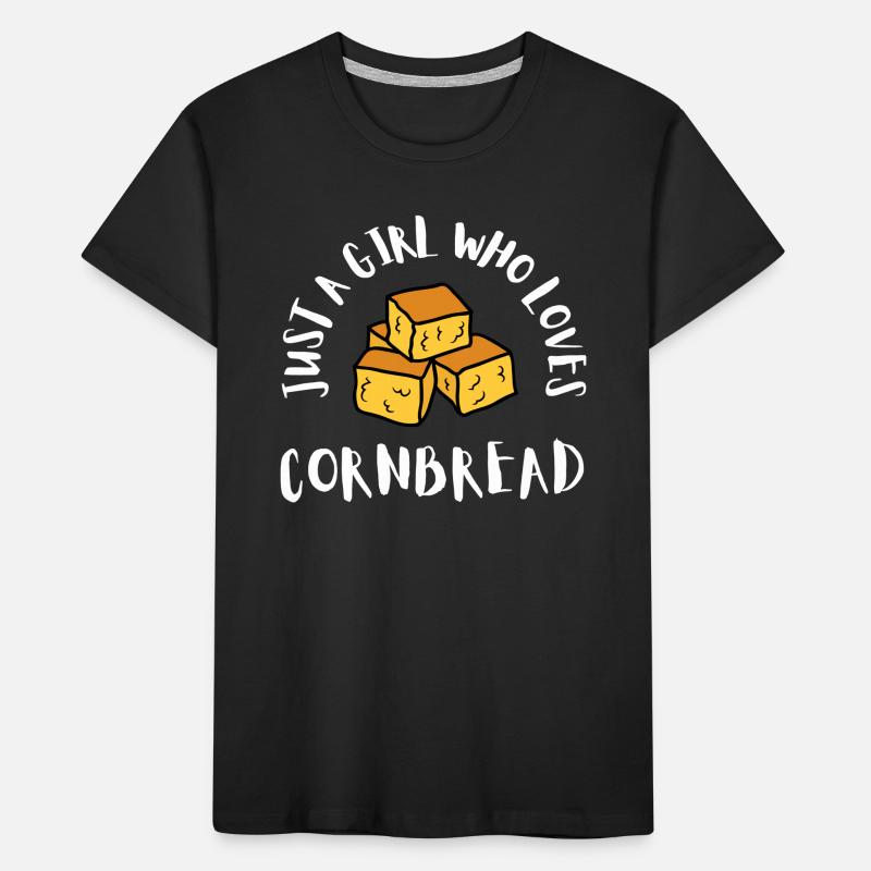 Cornbread Baking Cornmeal Muffins Batter Bread Kids' Premium Organic T-Shirt