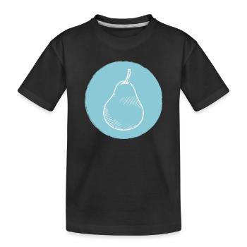 Poire - T-shirt bio Premium Enfant - noir - Devant