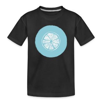 Orange citron - T-shirt bio Premium Enfant - noir - Devant