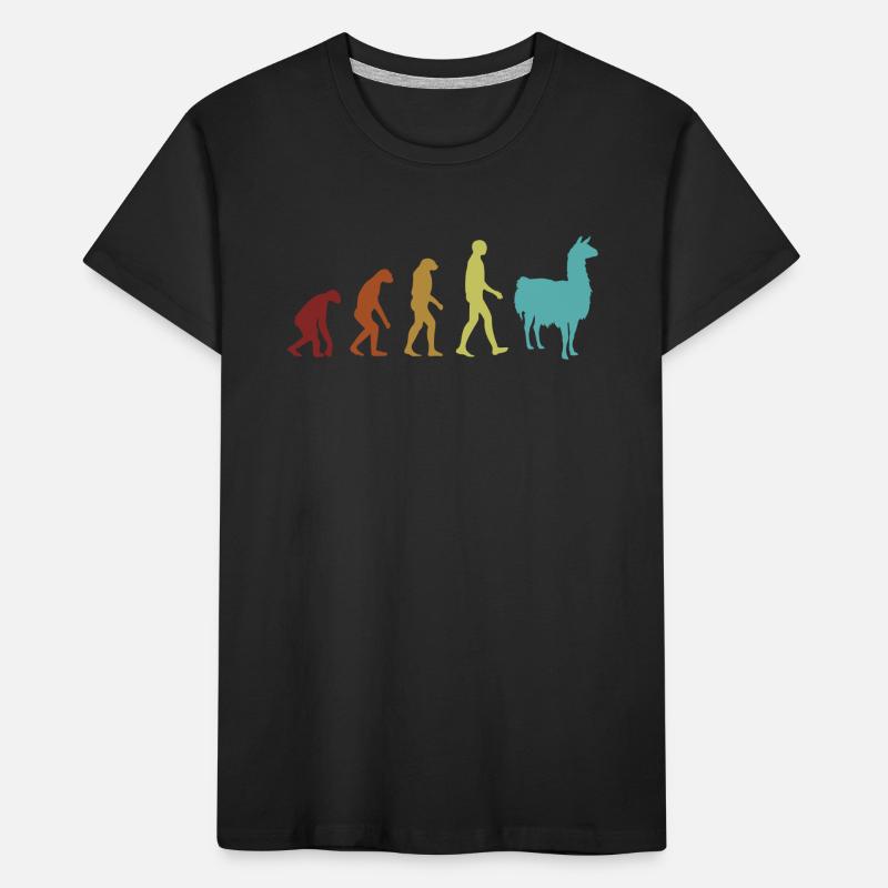 Alpaca Evolution Guanaco Llama Vicuna Breeder Kids' Premium Organic T-Shirt