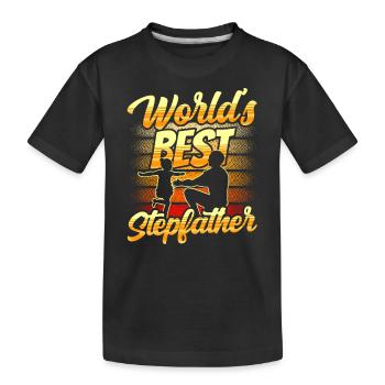 Le meilleur beau-père du monde Beau-père Beau-père Beau-père - T-shirt bio Premium Enfant - noir - Devant