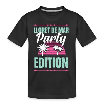 Lloret De Mar Party Edition - Kinder Premium Bio T-Shirt - Schwarz - Vorne
