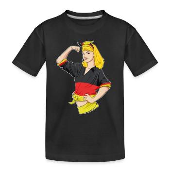 German Girl Unbreakable I German Heritage I - Kinder Premium Bio T-Shirt - Schwarz - Vorne