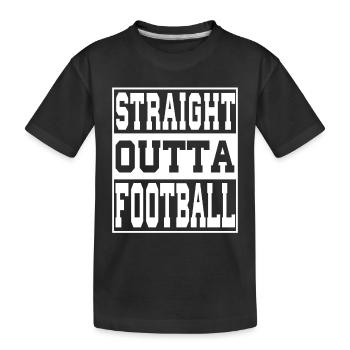 Le football dit drôle - T-shirt bio Premium Enfant - noir - Devant