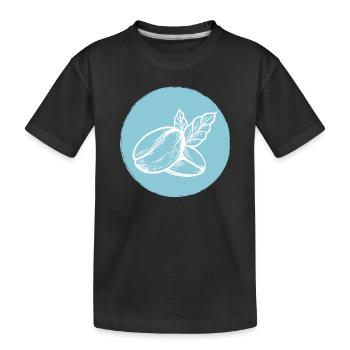 Café Grain de café - T-shirt bio Premium Enfant - noir - Devant