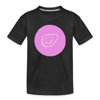 Avocado - Kinder Premium Bio T-Shirt - Schwarz - Vorne