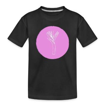 Lauch - Kinder Premium Bio T-Shirt - Schwarz - Vorne