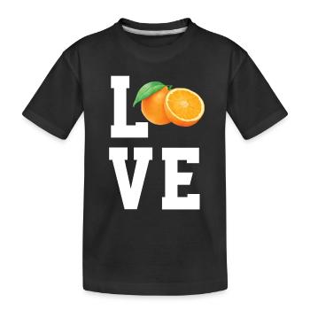 Chers mandarins - T-shirt bio Premium Enfant - noir - Devant
