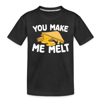 Tu m’amènes à faire fondre | Cuire des | de t-shirt - T-shirt bio Premium Enfant - noir - Devant
