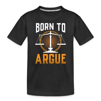 Né pour plaider avocat avocat - T-shirt bio Premium Enfant - noir - Devant