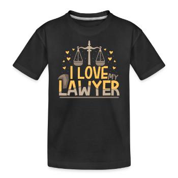 J’adore mon avocat Avocat Avocat Jura - T-shirt bio Premium Enfant - noir - Devant