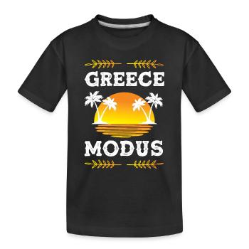 Mode Grèce - T-shirt bio Premium Enfant - noir - Devant