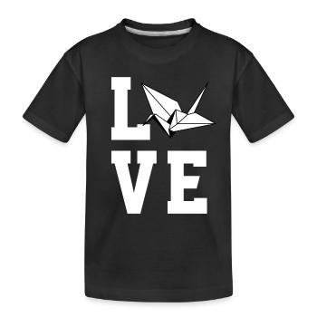 Cher Origami - T-shirt bio Premium Enfant - noir - Devant