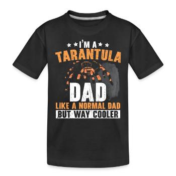 Je suis un père tarentule araignée amoureuse araignée - T-shirt bio Premium Enfant - noir - Devant