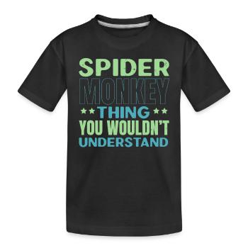 Amoureux des araignées Chuchoteur d’araignées Arachnide Tarantu - T-shirt bio Premium Enfant - noir - Devant