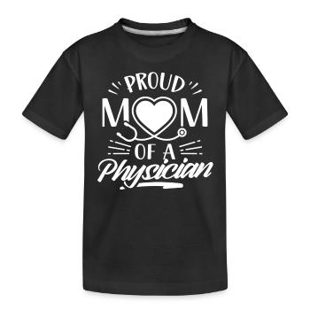 Fière Mère d’un Médecin Médecin Médecin Médecin Médecin - T-shirt bio Premium Enfant - noir - Devant