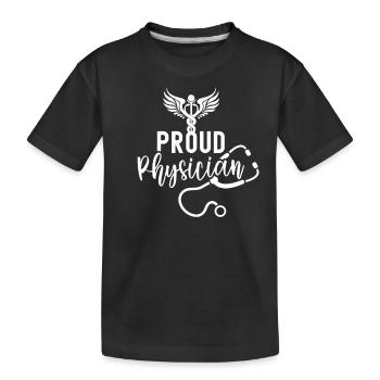Fier Médecin Profession Médecin Médecin Médecin - T-shirt bio Premium Enfant - noir - Devant
