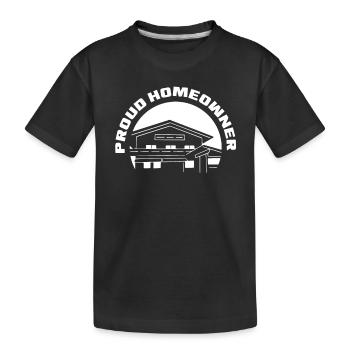 Fier propriétaire propriétaire propriétaire propriétaire hôte - T-shirt bio Premium Enfant - noir - Devant