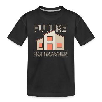 Futurs propriétaires Propriétaires Propriétaires - T-shirt bio Premium Enfant - noir - Devant
