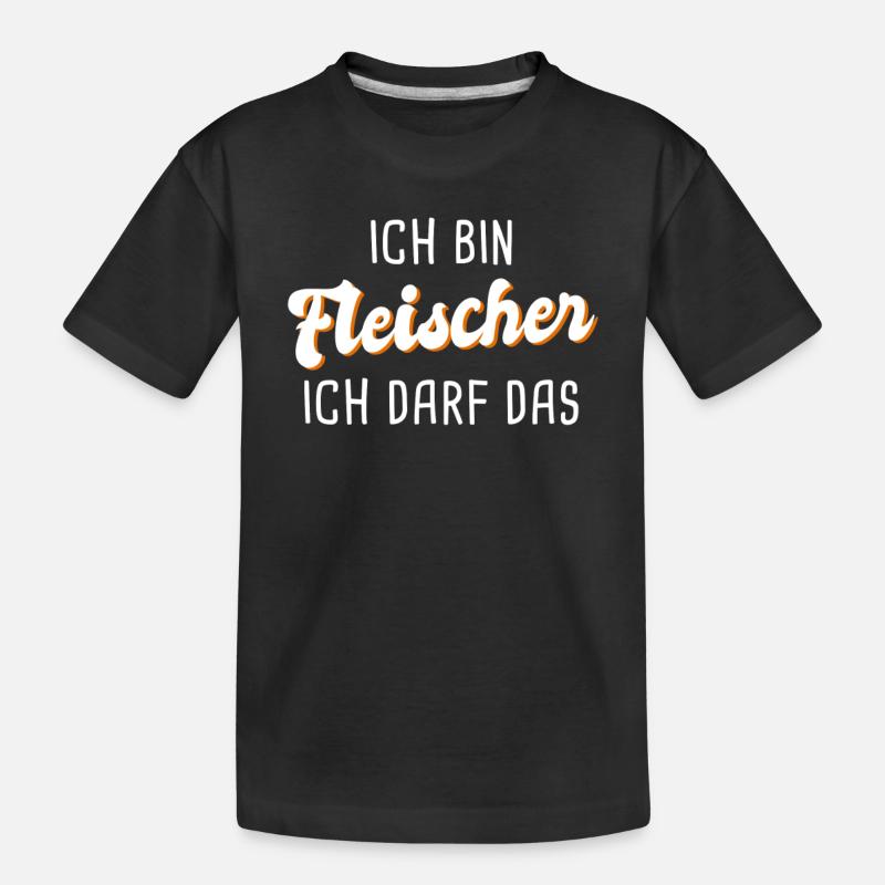 Fleischer - Kinder Premium Bio T-Shirt - Schwarz