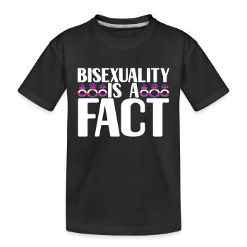 LGBTQ Bisexual - Kids' Premium Organic T-Shirt - black - Front