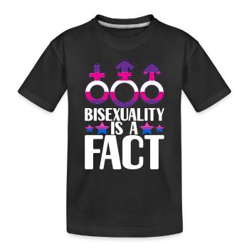 LGBTQ Bisexual - Kids' Premium Organic T-Shirt - black - Front