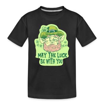 Que le bonheur soit avec vous Irlandais Irlande Irlandais - T-shirt bio Premium Enfant - noir - Devant
