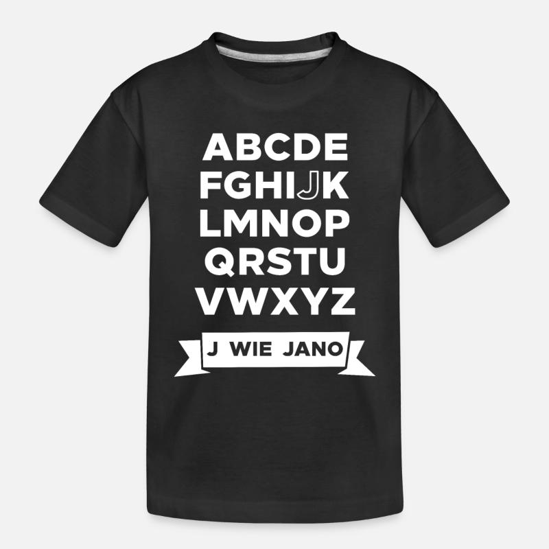Jano ABC - Kinder Premium Bio T-Shirt - Schwarz