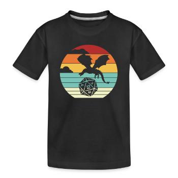 PnP RPG Jeu de rôle Tabletop Maître de jeu Pen - T-shirt bio Premium Enfant - noir - Devant
