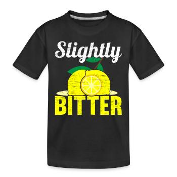 Légèrement amer Limonade Stand Lemon Lover Fruit - T-shirt bio Premium Enfant - noir - Devant