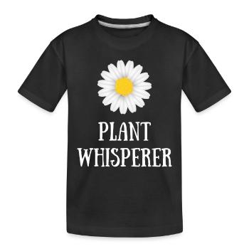pâquerette PLANT WHISPERER - T-shirt bio Premium Enfant - noir - Devant